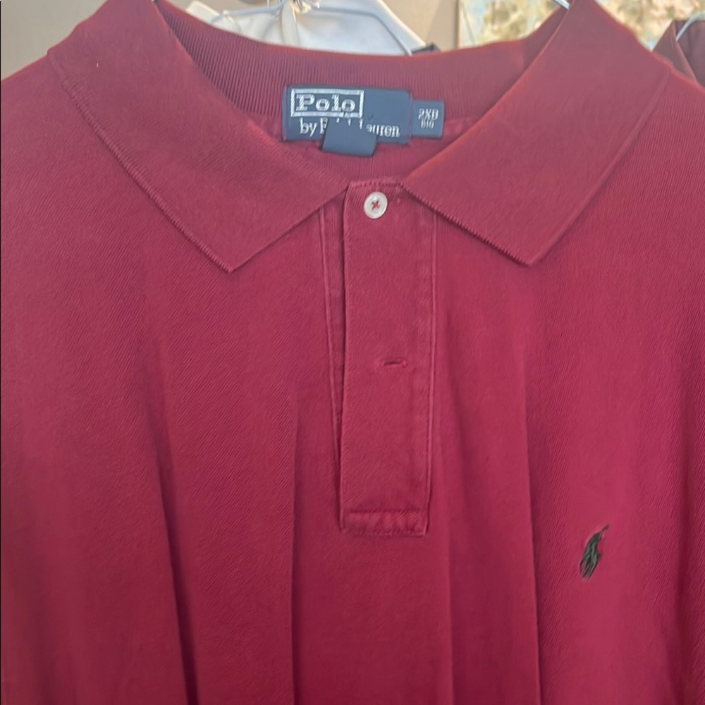 Polo by Ralph Lauren Red Polo Shirt with Classic Collar